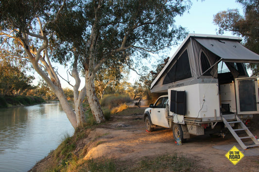 Camping by the Coopers Creek.