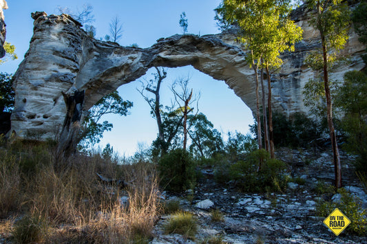 One of the many wonders of the impressive sandstone formations, Marlong Arch.