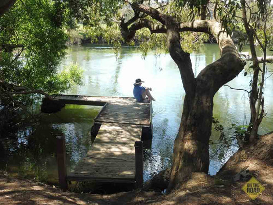 sitting by the river