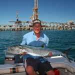 This mackerel grabbed a lure trolled along the jetty at Abbot Point.