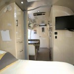 cozy bedroom in a Airstream 624 International Series
