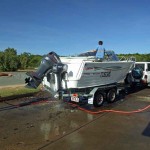 There are wash-down facilities near the Dungeness Creek boat ramp.