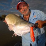 Darwin fishing identity Alex Julius travelled to Wentworth to catch a Murray Cod