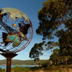 Matt Carney’s beautiful globe sculpture, Adventure Bay.