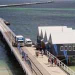 The fully restored Busselton Jetty and Interpretive Centre