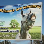 Town sign - coming into Goondiwindi from Millmerran, Qld