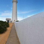This wall was built at Cape Nelson Light Station to protect the keepers from strong winds