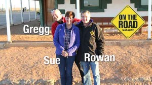 Sue, Gregg and Rowan - On The Road Magazine Birdsville