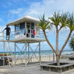 The lifeguard tower is the epitome of vigilance.