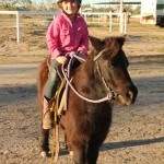 Little Pippa - a youngster who participated in the gymkhana