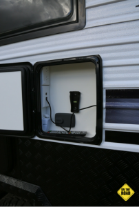 Power off the grid is also important in this style van so three 150w solar panels charge two 120ah batteries through a 30amp Redarc battery management system.